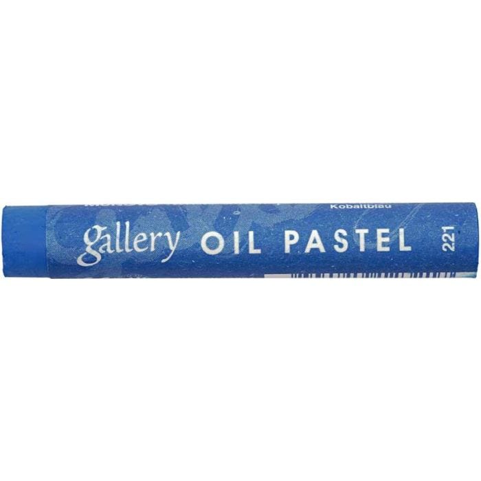 Gallery Oljepastell Premium, L: 7 cm, tykkelse 11 mm, koboltblå (221), 6 stk./ 1 pk.