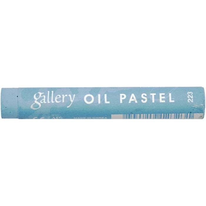 Gallery Oljepastell Premium, L: 7 cm, tykkelse 11 mm, turkisblå (223), 6 stk./ 1 pk.