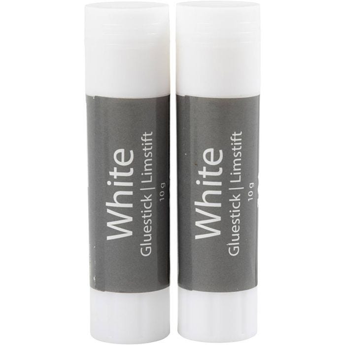 White limstift, rund, 10 g, 2stk./ 1 pk.