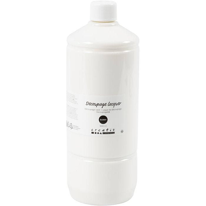 Decoupagelakk, blank, 1000 ml/ 1 fl.