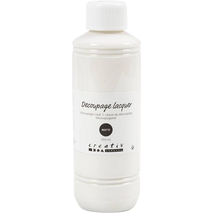 Decoupagelakk, matt, 250 ml/ 1 fl.