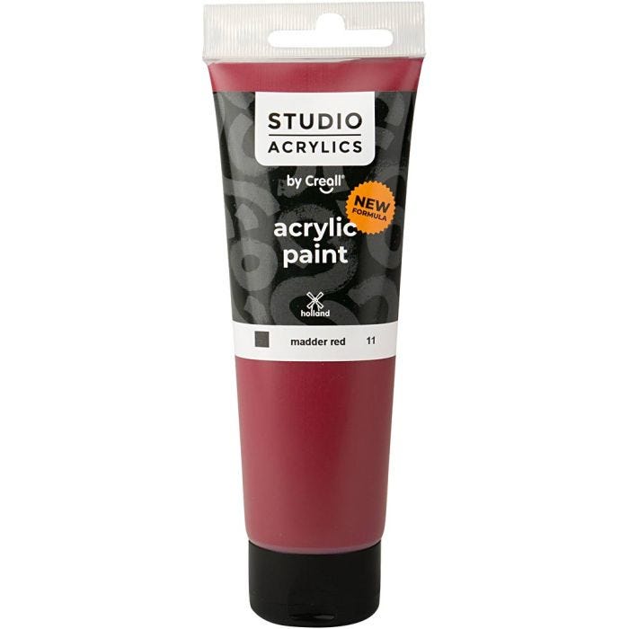 Creall Studio Akrylmaling, dekkende, madder red (11), 120 ml/ 1 fl.