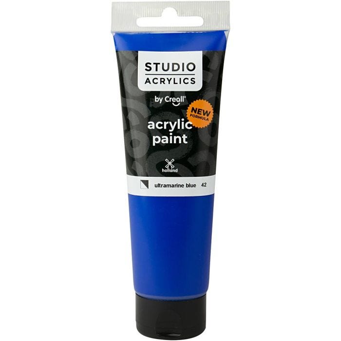 Creall Studio Akrylmaling, semi opaque, ultramarine blue (42), 120 ml/ 1 fl.