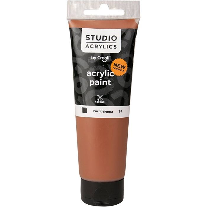 Creall Studio Akrylmaling, dekkende, burnt sienna (67), 120 ml/ 1 fl.