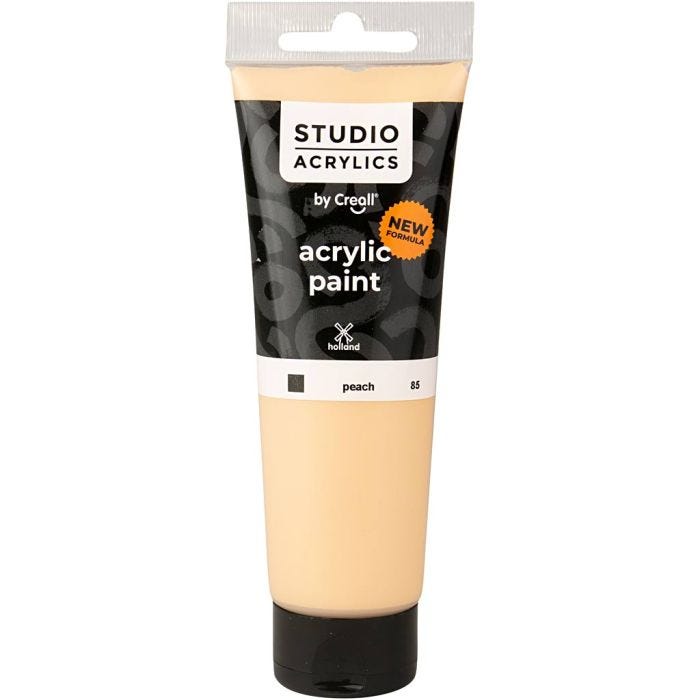 Creall Studio Akrylmaling, dekkende, peach (85), 120 ml/ 1 fl.