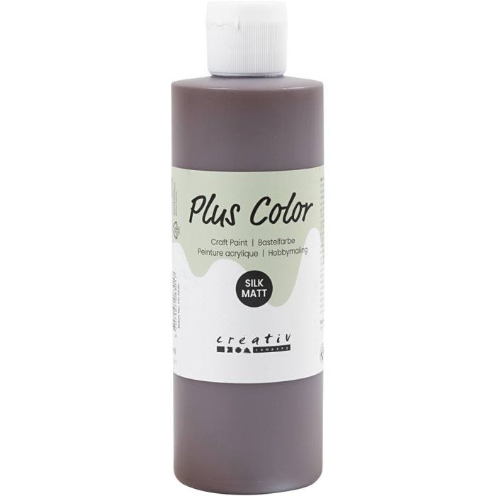 Plus Color Hobbymaling, chocolate, 250ml/ 1 fl.
