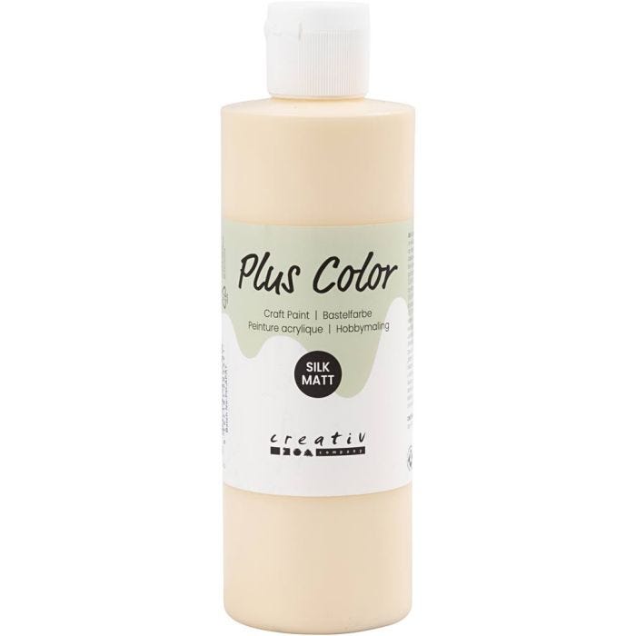 Plus Color Hobbymaling, lys pulver, 250ml/ 1 fl.