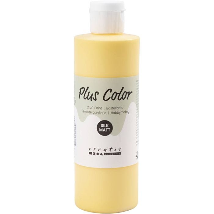 Plus Color Hobbymaling, krokusgul, 250 ml/ 1 fl.