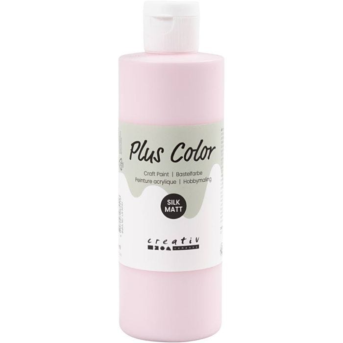 Plus Color Hobbymaling, myk rosa, 250 ml/ 1 fl.