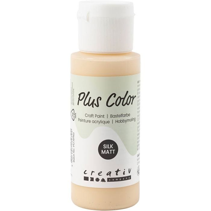 Plus Color Hobbymaling, lys pulver, 60ml/ 1 fl.