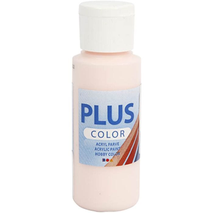 Plus Color Hobbymaling, blek rosa, 60 ml/ 1 fl.