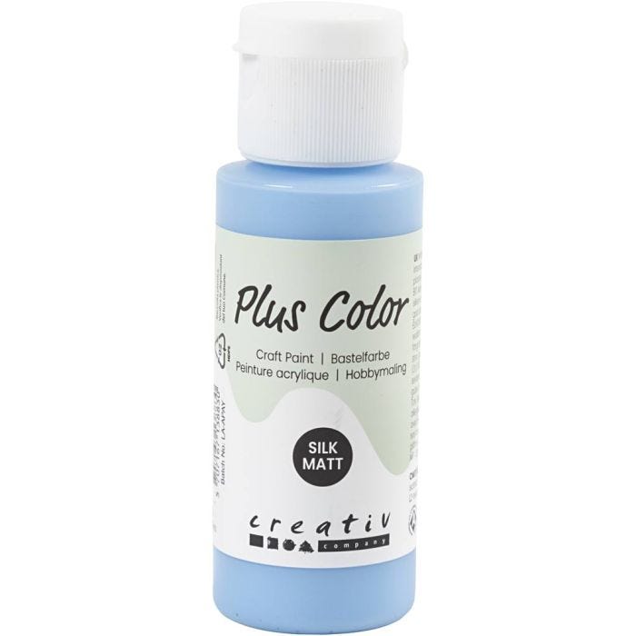 Plus Color Hobbymaling, himmelblå, 60 ml/ 1 fl.