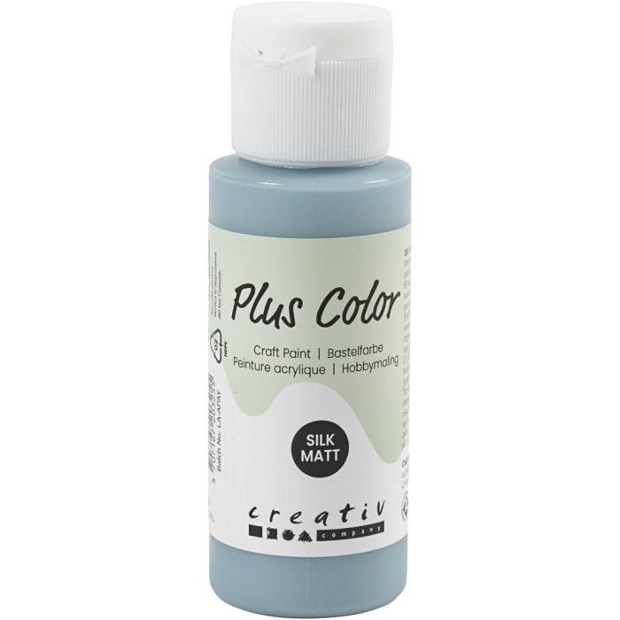 Plus Color Hobbymaling, støvete blå, 60 ml/ 1 fl.