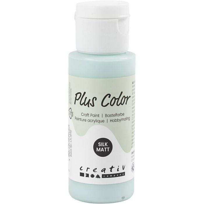 Plus Color Hobbymaling, mintgrønn, 60ml/ 1 fl.