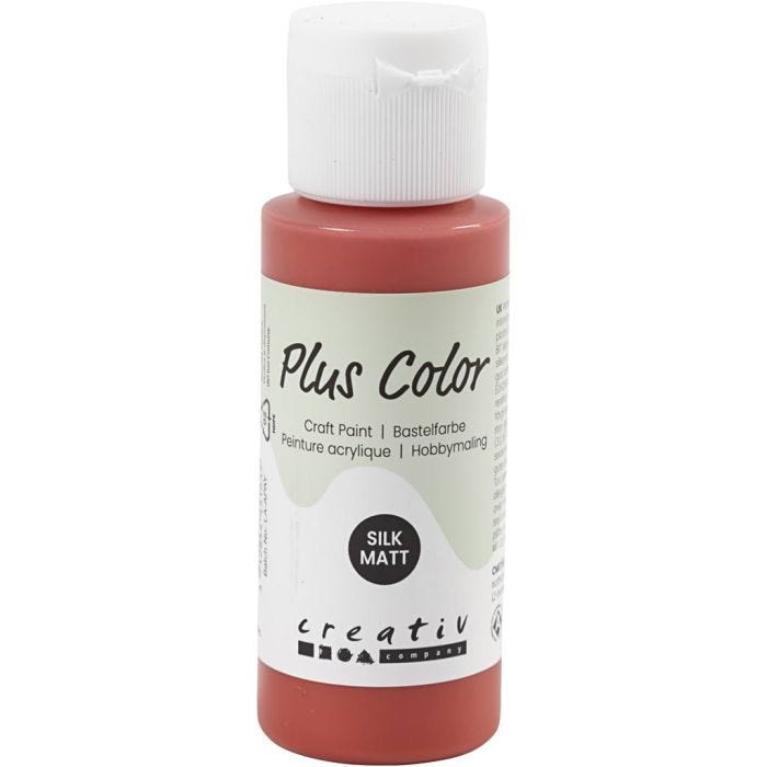 Plus Color Hobbymaling, julerød, 60 ml/ 1 fl.