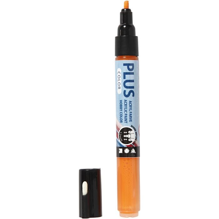 Plus Color Tusj, L: 14,5 cm, strek 1-2 mm, gresskar, 5,5 ml, 1 stk.