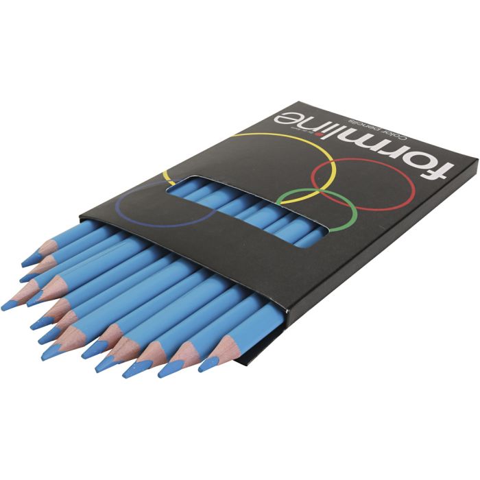 formline Fargeblyanter, mine 5 mm, strek 5 mm, lys blå, 12 stk./ 1 pk.