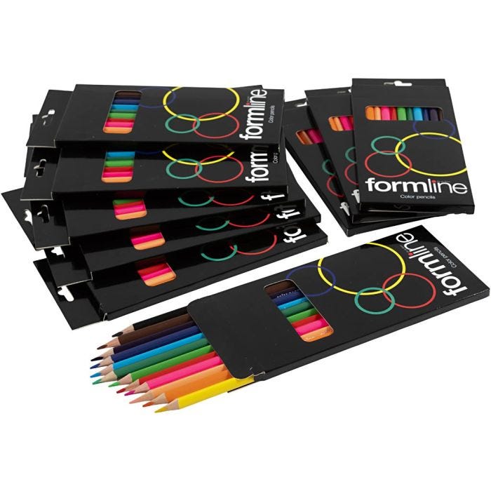 formline fargeblyanter, mine 2,5-3, 12x12 stk./ 1 pk.