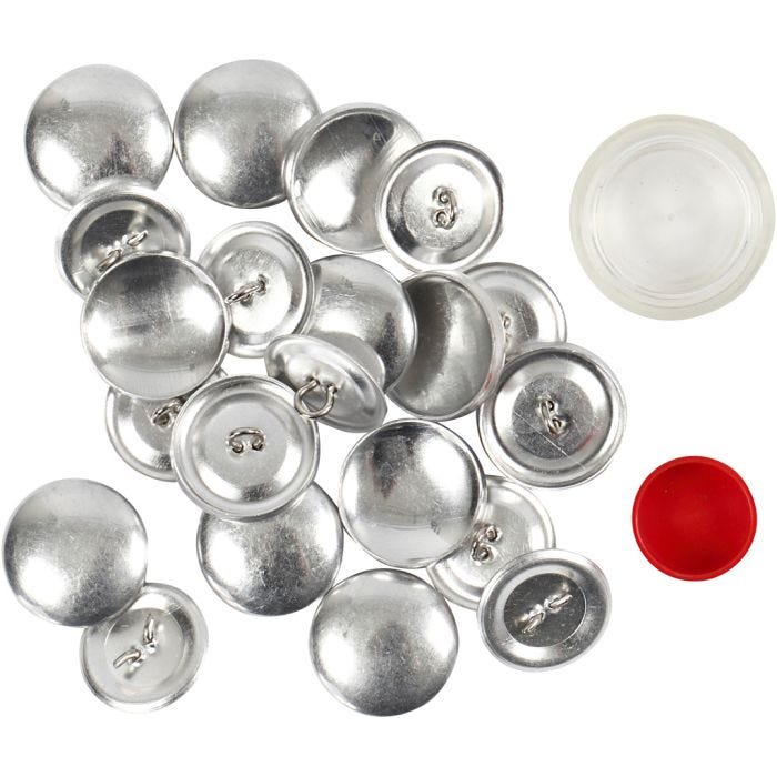 Knappemix, dia. 22 mm, 12 stk./ 1 pk.