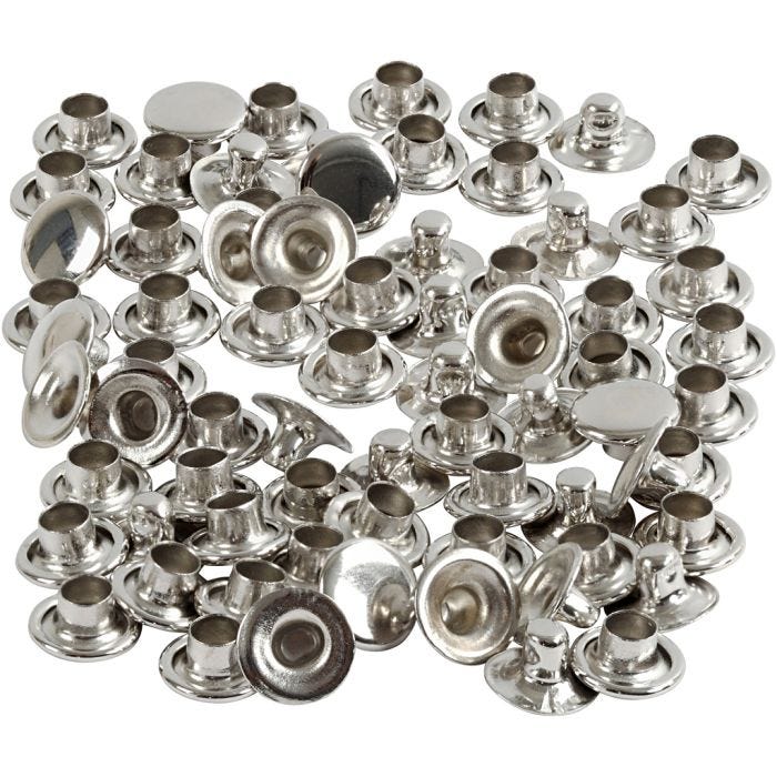 Nagler, dia. 7 mm, sølv, 50 stk./ 1 pk.