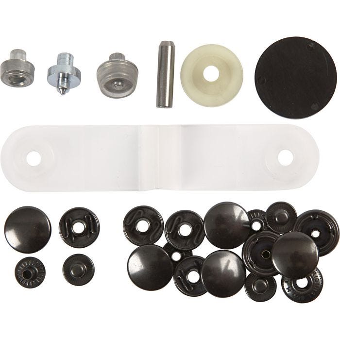 Trykknapper - startsett, dia. 15 mm, 1 sett