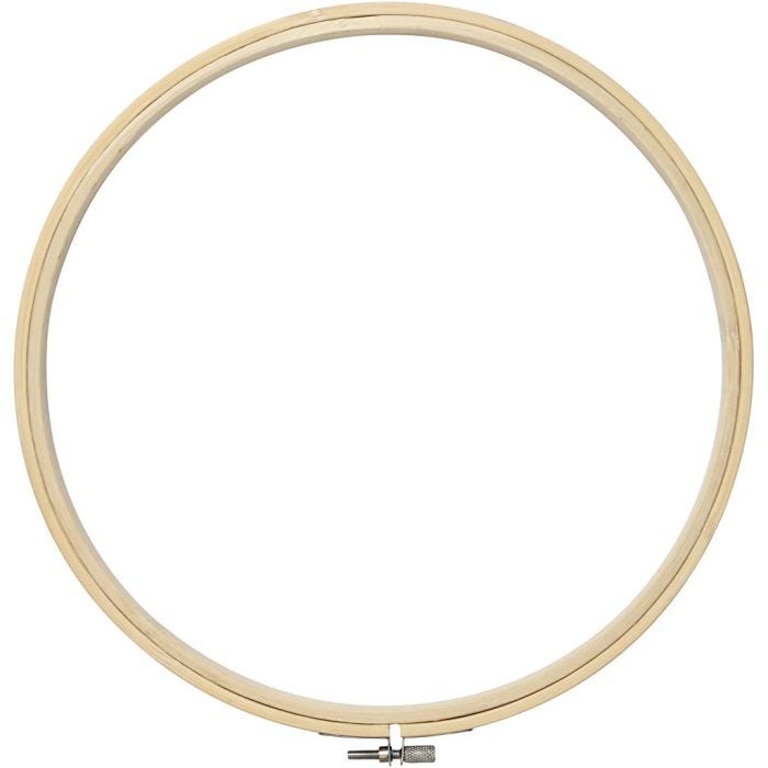 Broderiramme, 25 cm, 1 stk.