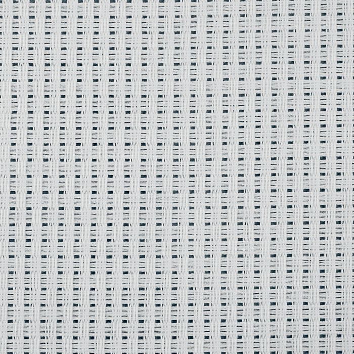 Aidastoff, B: 130 cm, 24 ruter pr. 10 cm , hvit, 3 m/ 1 stk.