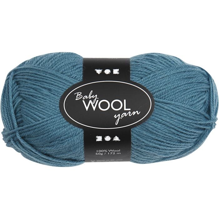 Babygarn, L: 172 M, petroleum, 50 g/ 1 nst.
