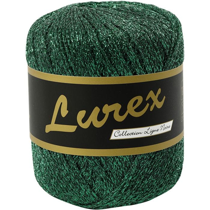 Lurex Garn, L: 160 M, grønn, 25 g/ 1 nst.