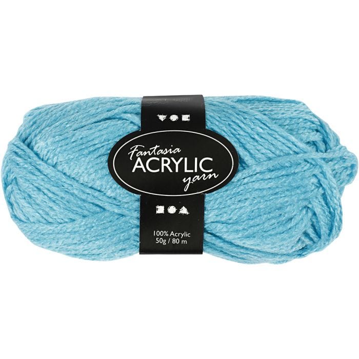 Fantasia Akrylgarn, 80 M, turkis, 50g/ 1 nst.