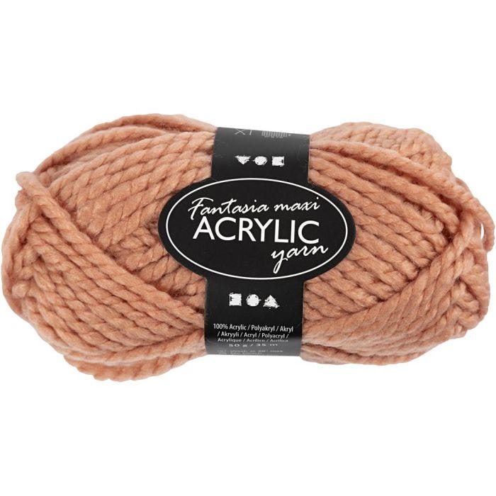 Fantasia Akrylgarn, 35 M, Maxi, pulver, 50g/ 1 nst.