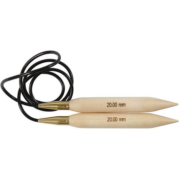 Rundpinne, L: 150 cm, str. 20 mm, 1 stk.