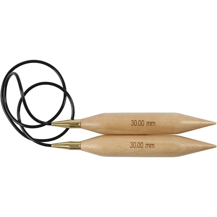 Rundpinne, L: 150 cm, str. 30 mm, 1 stk.