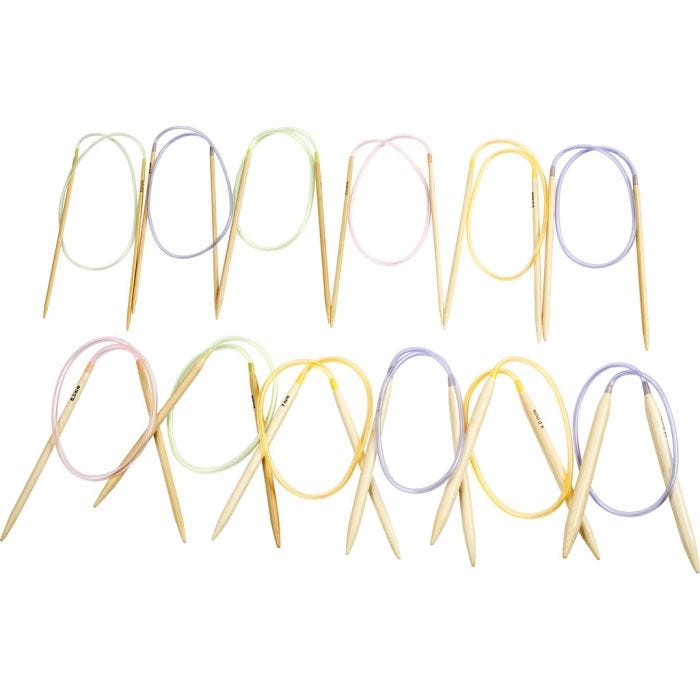 Rundpinne, L: 60-80 cm, str. 3-10 mm, 12 stk./ 1 pk.