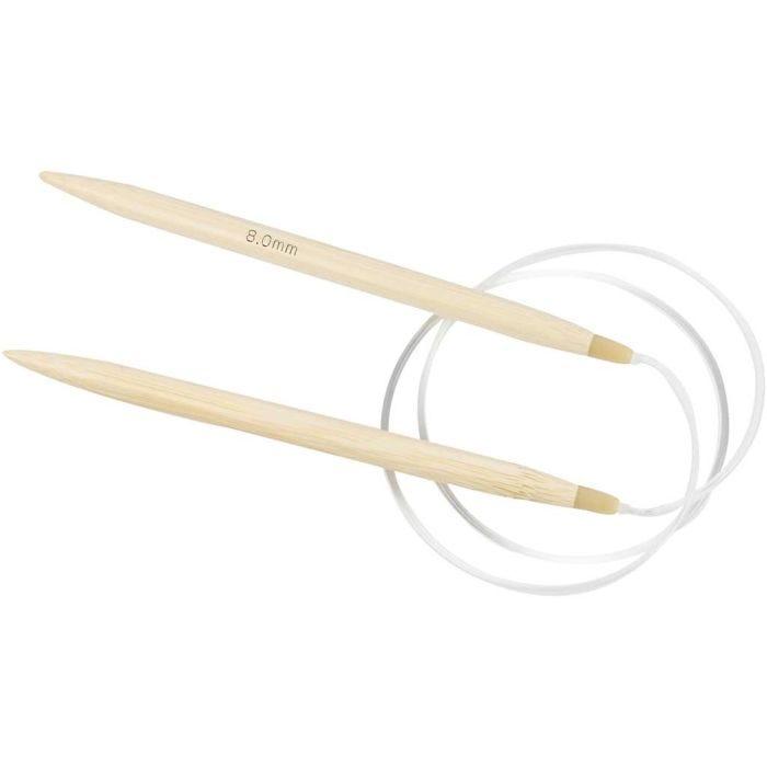 Rundpinne, L: 80 cm, str. 8 mm, 1 stk.