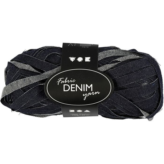 Denim Stoffgarn, 45 M, blå, 100g/ 1 nst.