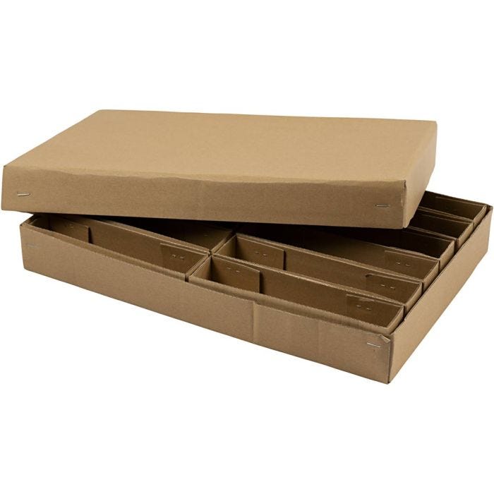 Fargekritteske, 6x26x38 cm, 1 stk.