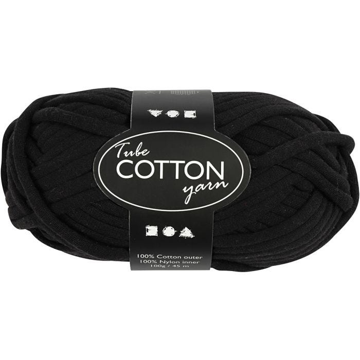 Tubegarn, 45 M, svart, 100g/ 1 nst.