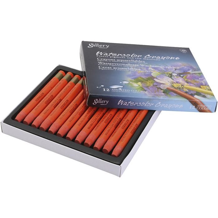 Gallery Akvarell, vermilion red (333), 12 stk./ 1 pk.