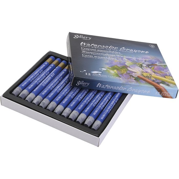 Gallery Akvarell, ultra marine, 12 stk./ 1 pk.