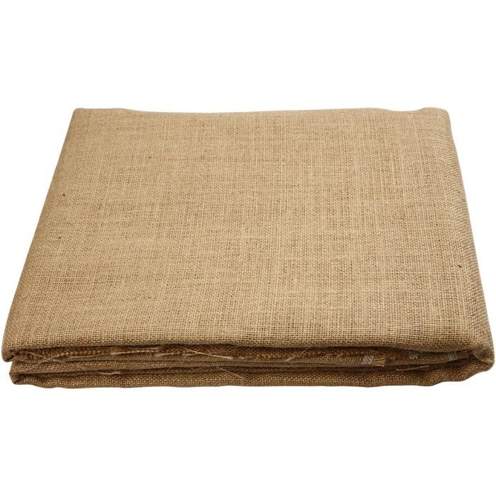 Hessian, B: 160 cm, 58 tråder pr. 10 cm, 310-330 g, 5 m/ 1 rl.