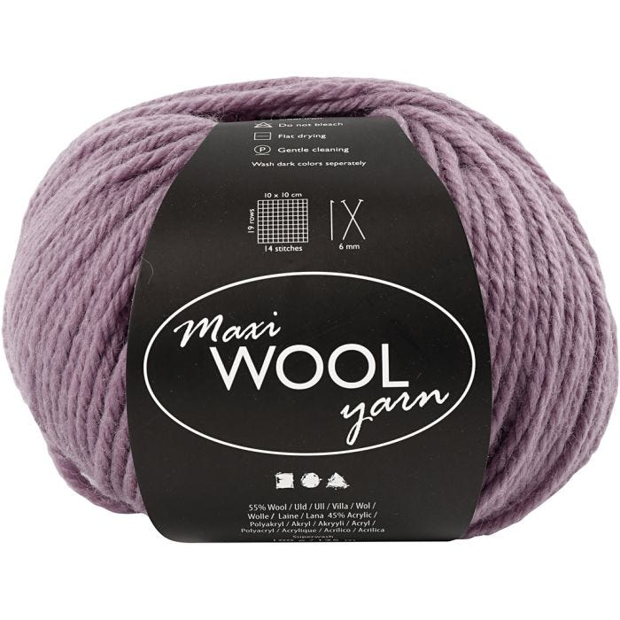 Ullgarn, L: 125 M, lavendel, 100 g/ 1 nst.