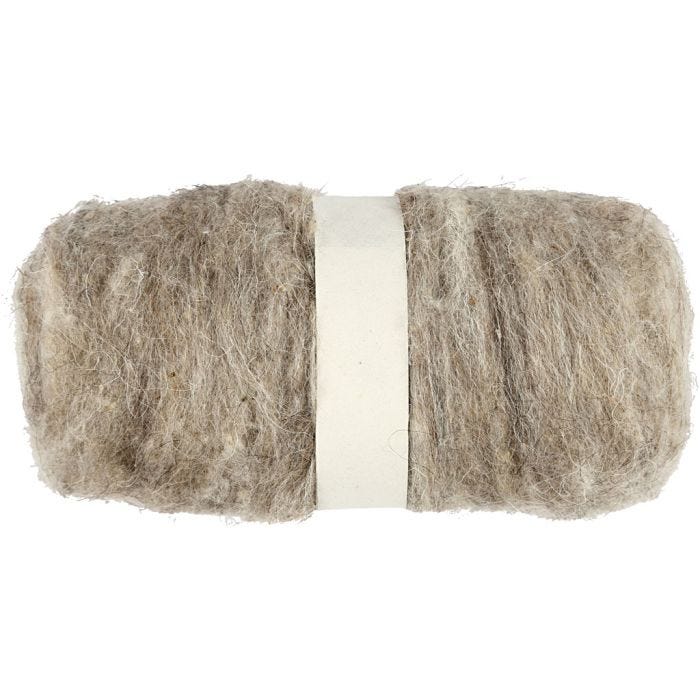 Kardet Ull, natur, 100 g/ 1 bunt