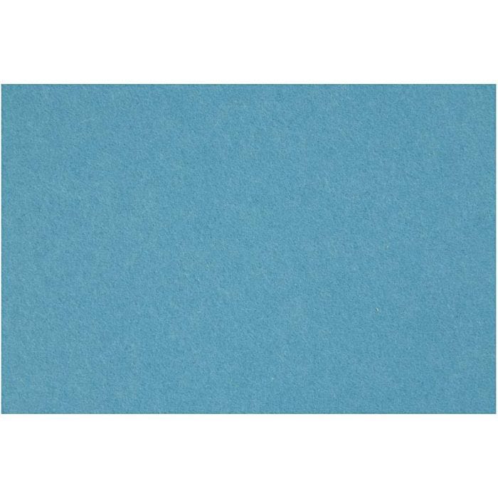 Hobbyfilt, ark 42x60 cm, tykkelse 3 mm, turkis, 1 ark
