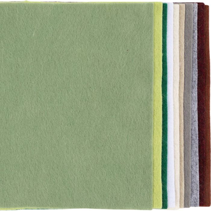 Hobbyfilt, A4, ark 210x297 mm, tykkelse 2 mm, natur, 10 ark/ 1 pk.