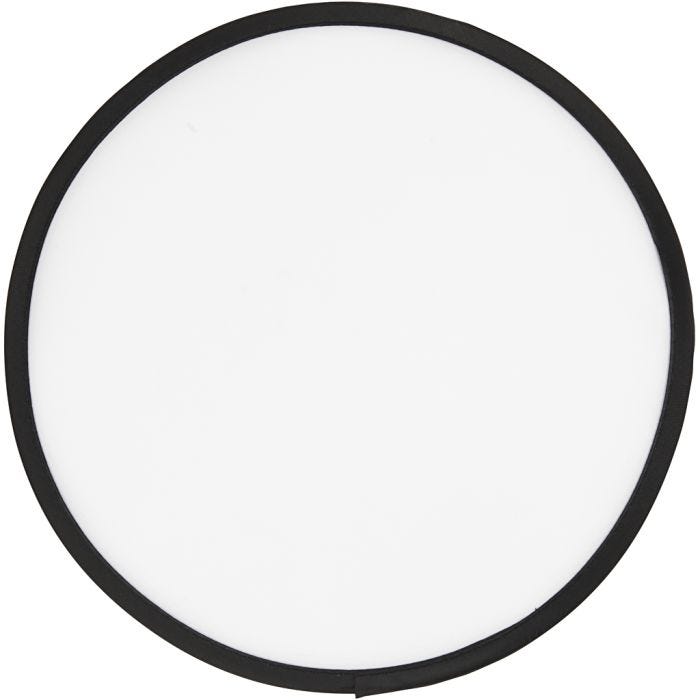 Frisbee, 25 cm, hvit, 1 stk.