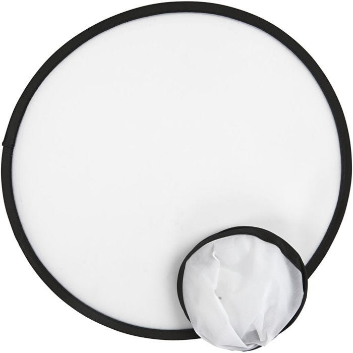 Frisbee, 25 cm, hvit, 5stk./ 1 pk.