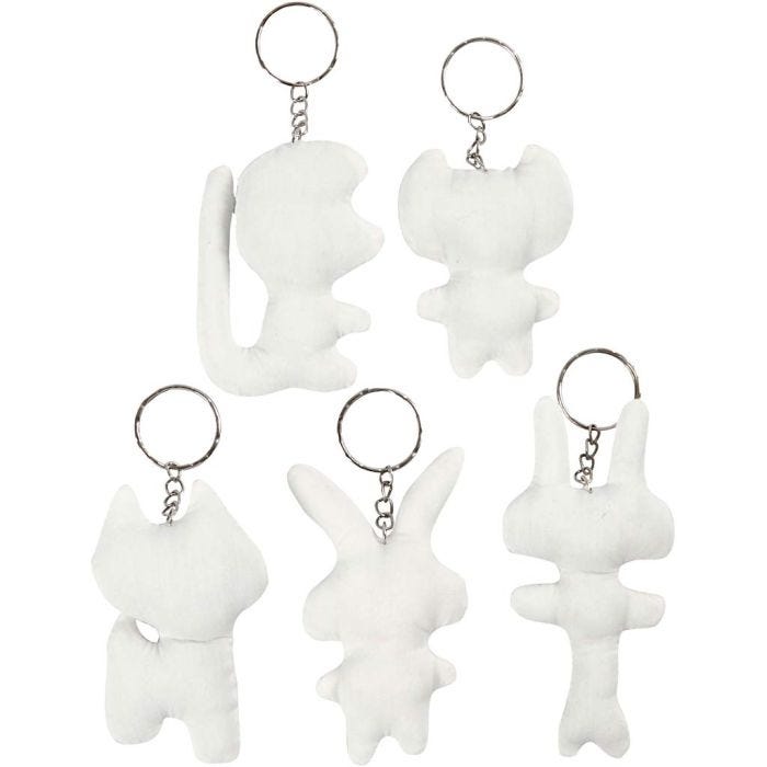 Stoffigurer, H: 6-10 cm, 5 stk./ 1 pk.