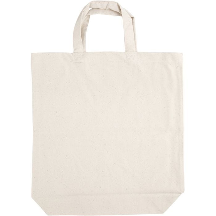 Mulepose , str. 39x44x10 cm, 310 g, lys natur, 1 stk.