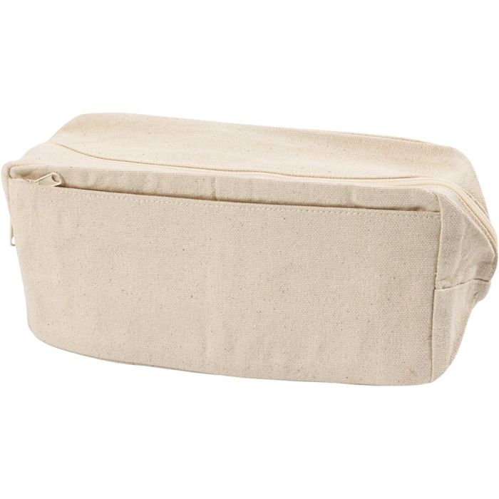 Pennalhus, Rektangulær, H: 10 cm, D: 7 cm, B: 23 cm, lys natur, 1 stk.